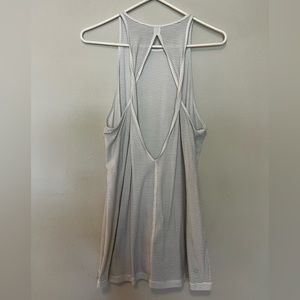 White Lululemon athletic tank top